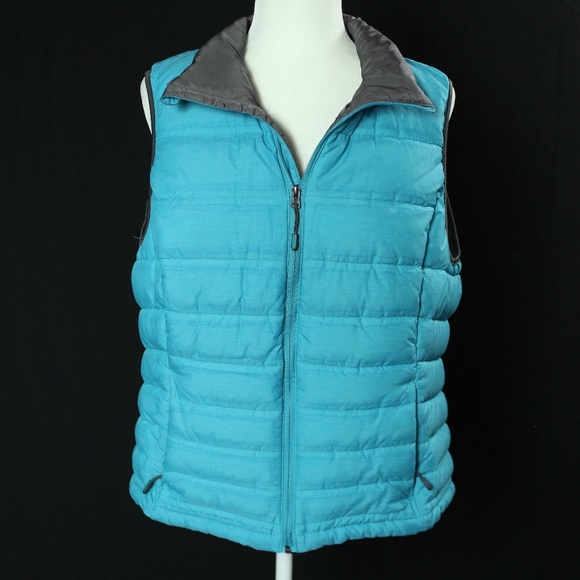 Tangerine Jackets & Blazers - Tangerine | Blue Puffy Vest | Sz XL